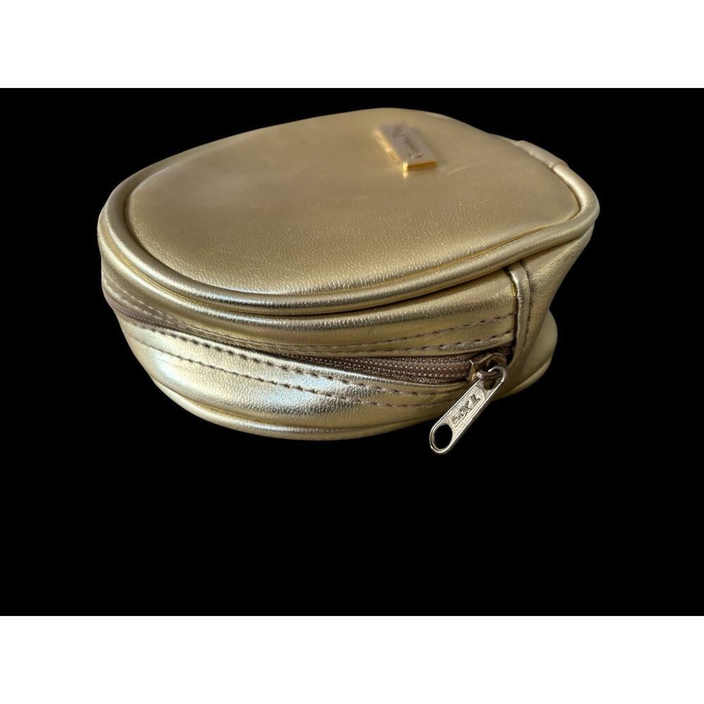 Dior Golden Mini Makeup Bag Zipper Cosmetic Case Travel 4” - Picture 4 of 7